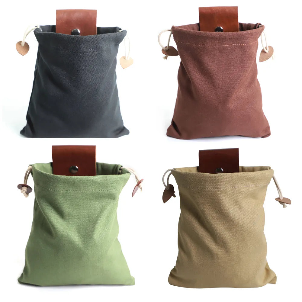Mustmer Premium Leather Foraging Pouch