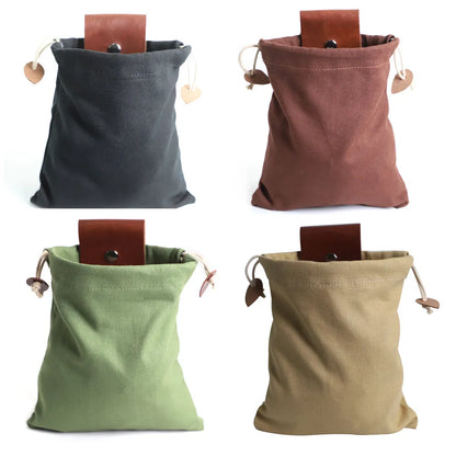 Mustmer Premium Leather Foraging Pouch