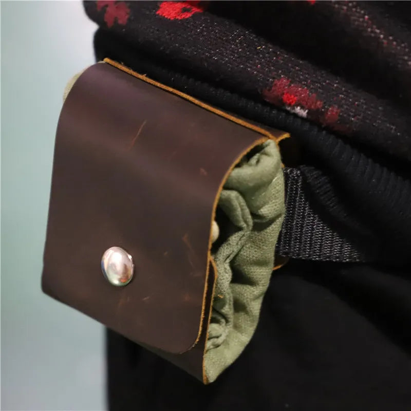 Mustmer Premium Leather Foraging Pouch