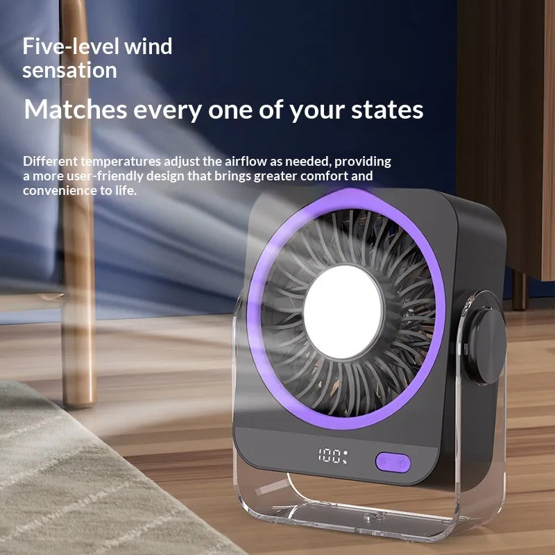 Mustmer Portable Cooling Desk Fan