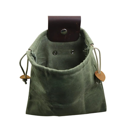 Mustmer Premium Leather Foraging Pouch