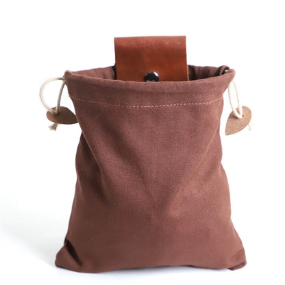 Mustmer Premium Leather Foraging Pouch
